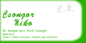 csongor miko business card